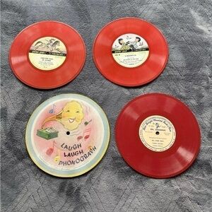 Lot Of 4 Vintage 78 Rpm‎ Children’s Records